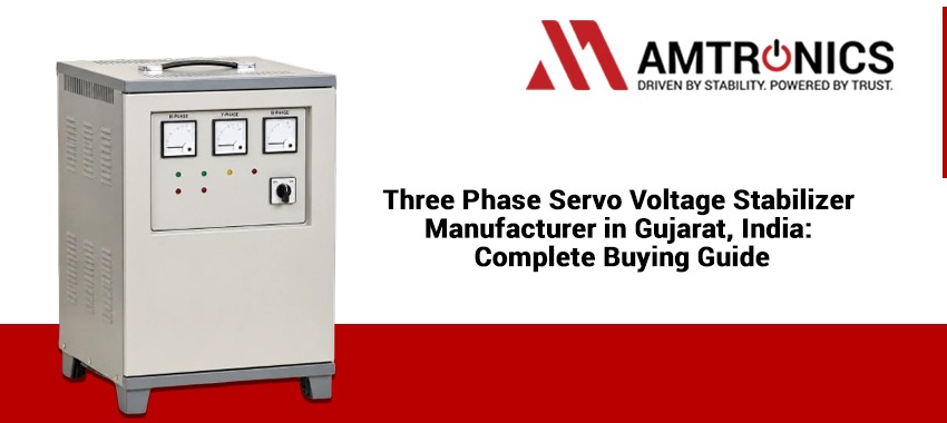 Three Phase Servo Voltage Stabilizer Manufacturer in Gujarat India